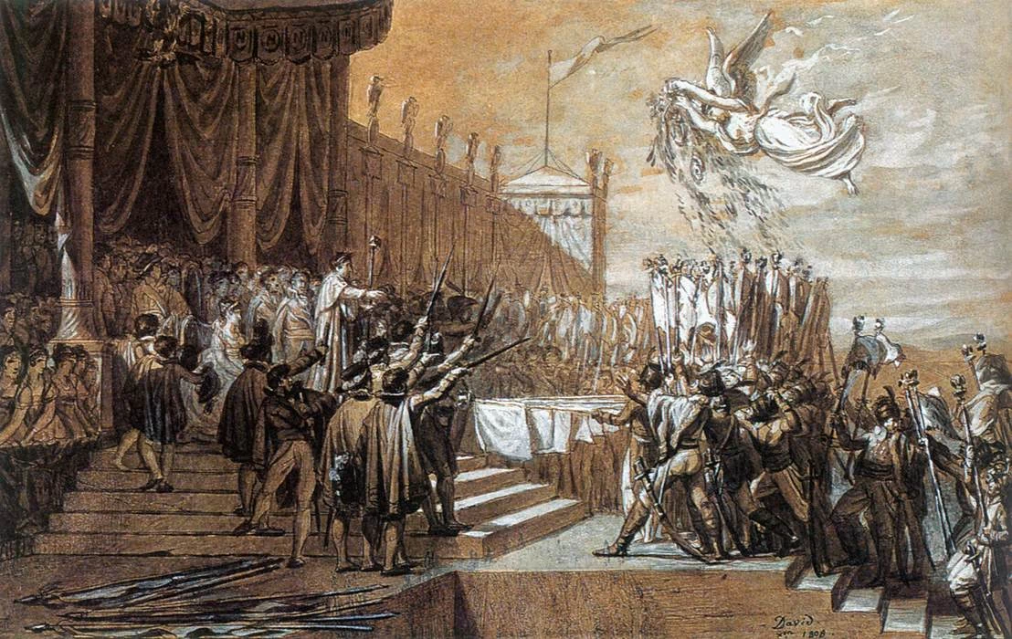 Studio per la distribuzione degli standard Eagle - Musée du Louvre, Paris